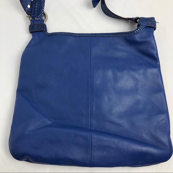 Coach Leather Purse, Blue Silver Accents - Picture 6 of 15